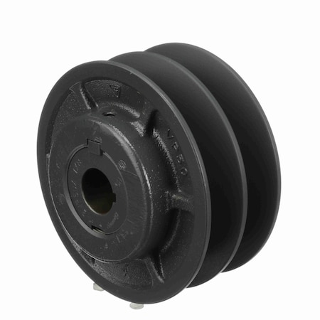 Browning 2 Groove Cast Iron Finish Bore Fhp Variable Pitch Sheave, 2VP50X7/8 2VP50X7/8